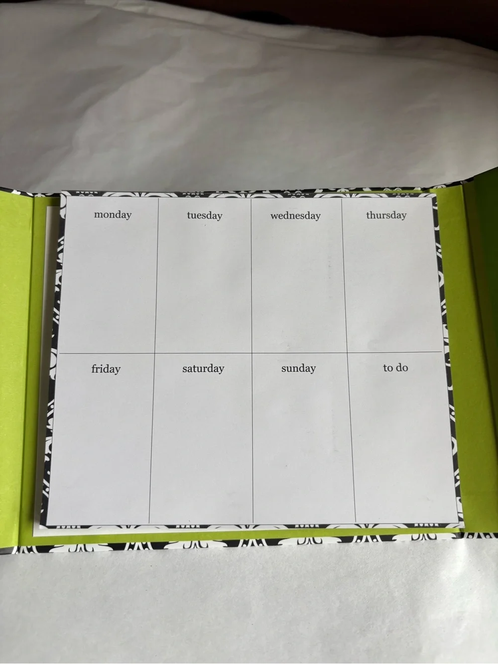 Weekly  organizer planner calendar notebook C monogram NEW!